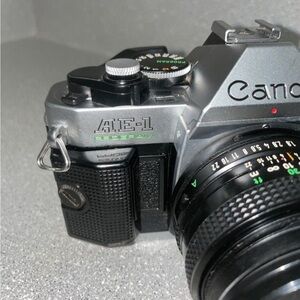 Canon AE-1 Program Film Camera - Silver and Black